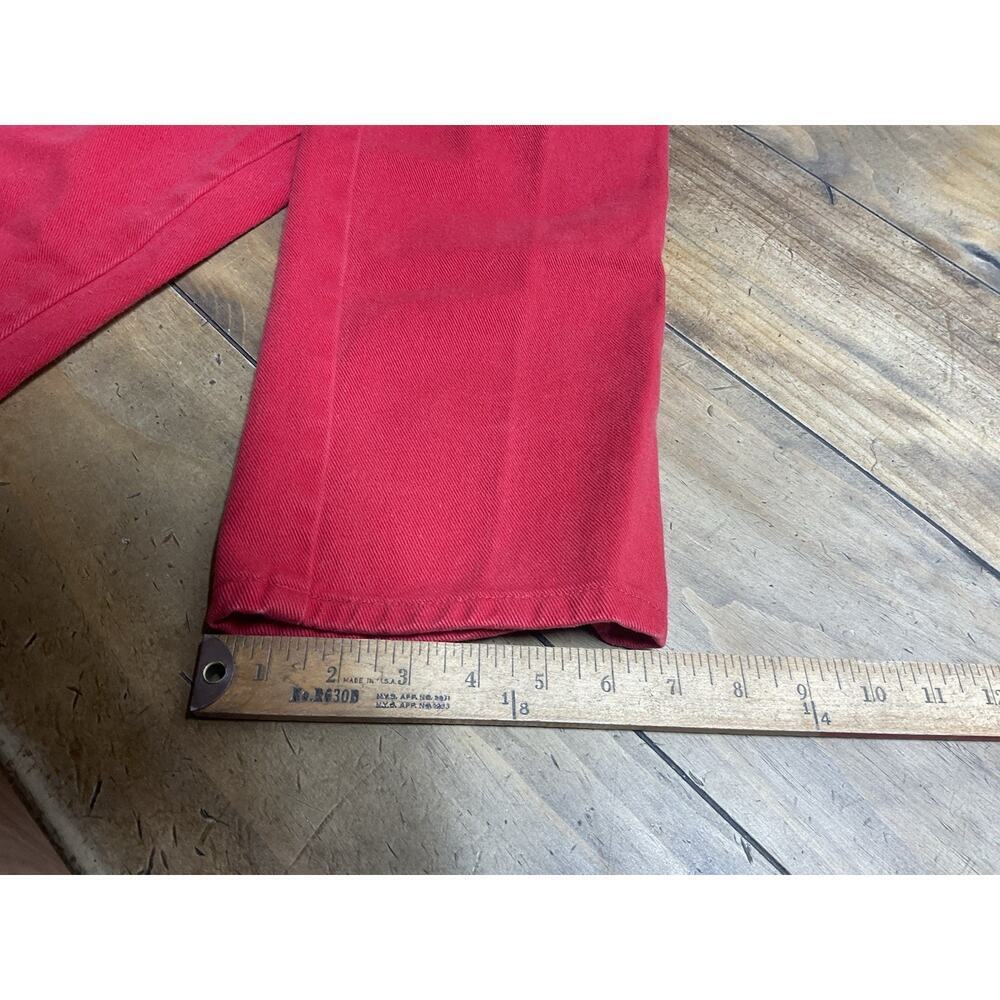 Vintage Rocky Mountain Jeans Womens 13/14 Red Made USA Bareback Rodeo - Picture 9 of 10